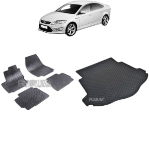 Set Covorase Auto Si Tavita Portbagaj FORD MONDEO IV din 09.2007 - 12.2014, caroserie sedan, ROATA DE REZERVA INGUSTA