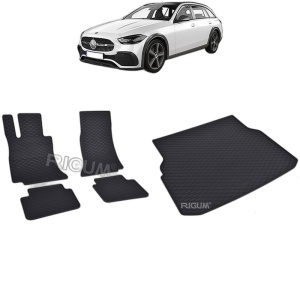 Set Covorase Auto Si Tavita Portbagaj MERCEDES C-CLASS W206 din 06.2021 - 2026, caroserie combi,