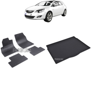 Set Covorase Auto Si Tavita Portbagaj OPEL ASTRA J din 10.2009 - 10.2015, caroserie hatchback,