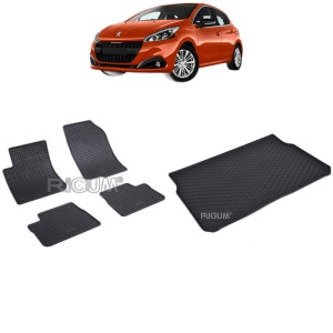 Set Covorase Auto Si Tavita Portbagaj PEUGEOT 208 I din 03.2012 - 05.2019, caroserie hatchback,