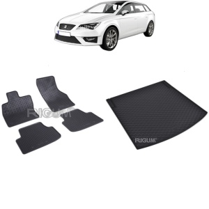 Set Covorase Auto Si Tavita Portbagaj SEAT LEON IV KL din 03.2020 - 2026, caroserie combi, PORTBAGAJ INFERIOR SI SUPERIOR