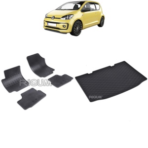 Set Covorase Auto Si Tavita Portbagaj VOLKSWAGEN UP! din 09.2011 - 2026, caroserie hatchback,