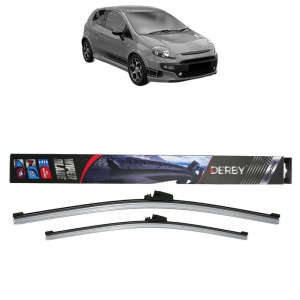 Set stergatoare auto ABARTH PUNTO EVO din 2009-2012, Derby, din cauciuc siliconat rezistent