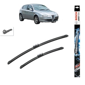 Set stergatoare auto ALFA ROMEO 147 (937_) din 2000-2010, Bosch Aerotwin, din cauciuc siliconat rezistent