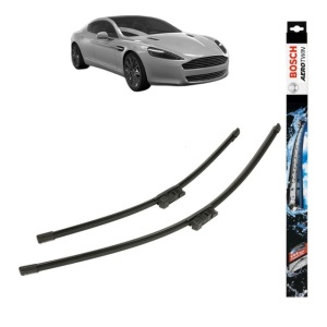 Set stergatoare auto ASTON MARTIN RAPIDE din 2010-2014, Bosch Aerotwin, din cauciuc siliconat rezistent - Img 1