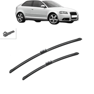 Set stergatoare auto AUDI A3 (8P1) din 2003-2012, Bosch Aerotwin, din cauciuc siliconat rezistent - Img 8