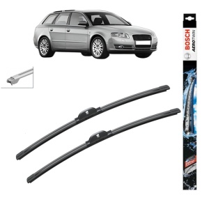 Set stergatoare auto AUDI A4 B7 Avant (8ED) din 2004-2008, Bosch Aerotwin, din cauciuc siliconat rezistent