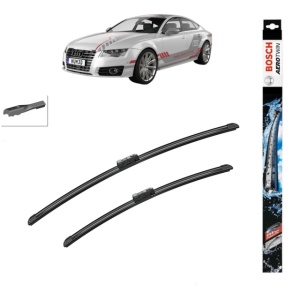 Set stergatoare auto AUDI A7 Sportback (4KA) din 2017-2021, Bosch Aerotwin, din cauciuc siliconat rezistent