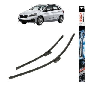 Set stergatoare auto BMW 2 Active Tourer (F45) din 2013-2021, Bosch Aerotwin, din cauciuc siliconat rezistent