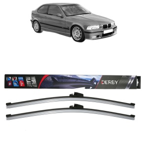 Set stergatoare auto BMW 3 Compact (E36) din 1994-2000, Derby, din cauciuc siliconat rezistent