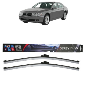 Set stergatoare auto BMW 7 (E65, E66, E67) din 2005-2008, Derby, din cauciuc siliconat rezistent