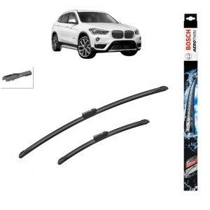 Set stergatoare auto BMW X1 Van (F48) din 2015-2022, Bosch Aerotwin, din cauciuc siliconat rezistent