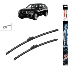 Set stergatoare auto BMW X5 (F15, F85) din 2013-2018, Bosch Aerotwin, din cauciuc siliconat rezistent