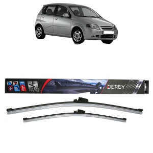 Set stergatoare auto CHEVROLET AVEO / KALOS Hatchback (T200) din 2004-2008, Derby, din cauciuc siliconat rezistent - Img 1