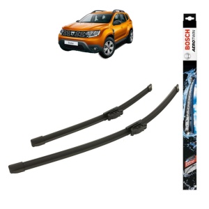 Set stergatoare auto DACIA DUSTER SUV Van din 2011-2018, Bosch Aerotwin, din cauciuc siliconat rezistent