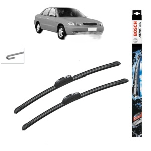 Set stergatoare auto DAEWOO NUBIRA Saloon (J100) din 1997-2000, Bosch Aerotwin Retrofit, din cauciuc siliconat rezistent