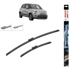 Set stergatoare auto FIAT 500L (351_, 352_) din 2012-2018, Bosch Aerotwin Multi, din cauciuc siliconat rezistent - Img 1