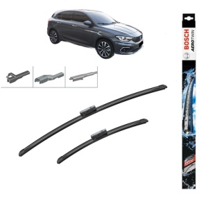 Set stergatoare auto FIAT TIPO Hatchback (356_, 357_) din 2016-2022, Bosch Aerotwin Multi, din cauciuc siliconat rezistent
