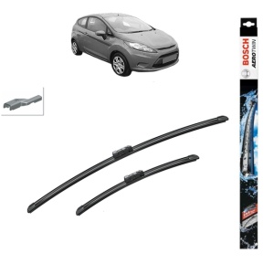 Set stergatoare auto FORD FIESTA VI (CB1, CCN) din 2008-2018, Bosch Aerotwin, din cauciuc siliconat rezistent
