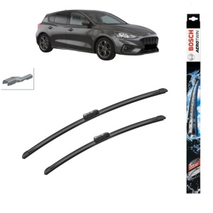 Set stergatoare auto FORD FOCUS IV (HN) din 2018-2022, Bosch Aerotwin, din cauciuc siliconat rezistent