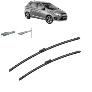 Set stergatoare auto FORD GRAND C-MAX (DXA/CB7, DXA/CEU) din 2010-2019, Bosch Aerotwin, din cauciuc siliconat rezistent - Img 8