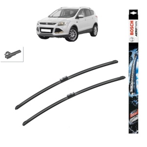 Set stergatoare auto FORD KUGA II (DM2) din 2012-2019, Bosch Aerotwin, din cauciuc siliconat rezistent