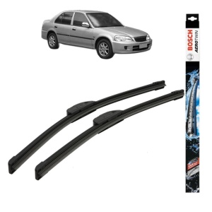 Set stergatoare auto HONDA CITY Saloon din 1999-2003, Bosch Aerotwin Retrofit, din cauciuc siliconat rezistent