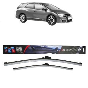 Set stergatoare auto HONDA CIVIC IX Tourer (FK) din 2014-2016, Derby, din cauciuc siliconat rezistent