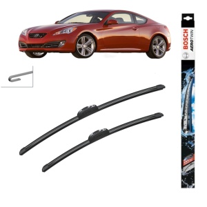 Set stergatoare auto HYUNDAI GENESIS Coupe din 2008-2014, Bosch Aerotwin Retrofit, din cauciuc siliconat rezistent