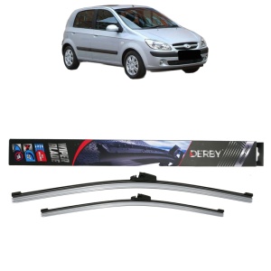 Set stergatoare auto HYUNDAI GETZ (TB) din 2002-2010, Derby, din cauciuc siliconat rezistent