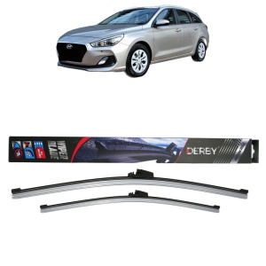 Set stergatoare auto HYUNDAI i30 Kombi Van (GDE, GD) din 2015-2017, Derby, din cauciuc siliconat rezistent