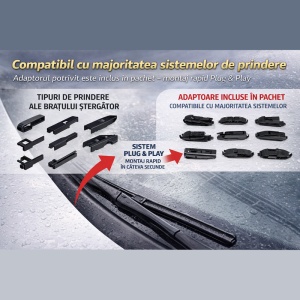 Set stergatoare auto IVECO DAILY III Van din 1999-2007, Derby, din cauciuc siliconat rezistent - Img 5