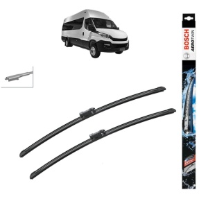 Set stergatoare auto IVECO DAILY VI Bus din 2014-2021, Bosch Aerotwin, din cauciuc siliconat rezistent