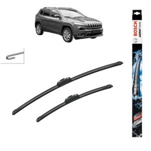 Set stergatoare auto JEEP CHEROKEE (KL) din 2013-2018, Bosch Aerotwin Retrofit, din cauciuc siliconat rezistent