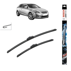 Set stergatoare auto KIA CEE'D Hatchback (ED) din 2006-2012, Bosch Aerotwin Retrofit, din cauciuc siliconat rezistent