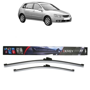 Set stergatoare auto KIA CERATO I Hatchback (LD) din 2004-2008, Derby, din cauciuc siliconat rezistent
