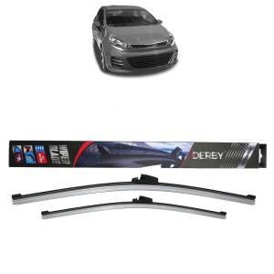 Set stergatoare auto KIA RIO III Hatchback Van (UB) din 2011-2017, Derby, din cauciuc siliconat rezistent