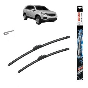 Set stergatoare auto KIA SORENTO II SUV Van (XM) din 2009-2015, Bosch Aerotwin Retrofit, din cauciuc siliconat rezistent
