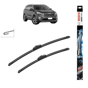 Set stergatoare auto KIA SORENTO III (UM) din 2015-2020, Bosch Aerotwin Retrofit, din cauciuc siliconat rezistent