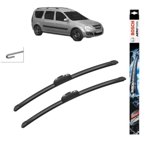 Set stergatoare auto LADA LARGUS (KS0_, RS0_, KSA_) din 2012-2021, Bosch Aerotwin Retrofit, din cauciuc siliconat rezistent