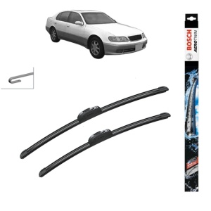 Set stergatoare auto LEXUS GS (JZS147_) din 1993-1997, Bosch Aerotwin Retrofit, din cauciuc siliconat rezistent