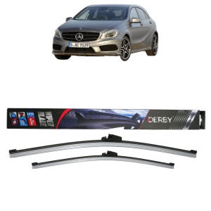Set stergatoare auto MERCEDES-BENZ A-CLASS (W176) din 2012-2018, Derby, din cauciuc siliconat rezistent