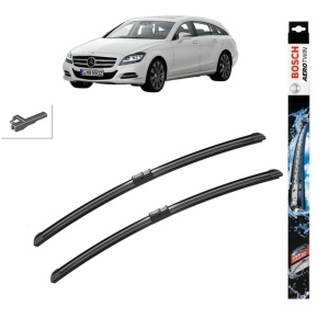 Set stergatoare auto MERCEDES-BENZ CLS Shooting Brake (X218) din 2012-2017, Bosch Aerotwin, din cauciuc siliconat rezistent