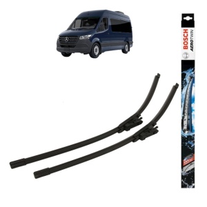 Set stergatoare auto MERCEDES-BENZ SPRINTER 3,5-t Van (B907, B910) din 2018-2025, Bosch Aerotwin, din cauciuc siliconat rezistent