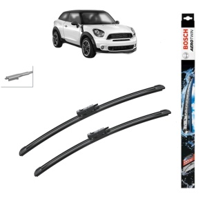 Set stergatoare auto MINI MINI PACEMAN (R61) din 2012-2016, Bosch Aerotwin, din cauciuc siliconat rezistent - Img 1