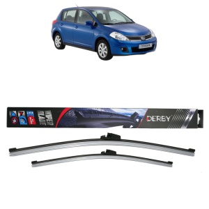 Set stergatoare auto NISSAN TIIDA Hatchback (C11) din 2004-2013, Derby, din cauciuc siliconat rezistent