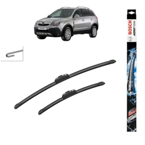 Set stergatoare auto OPEL ANTARA A (L07) din 2006-2017, Bosch Aerotwin Retrofit, din cauciuc siliconat rezistent - Img 1