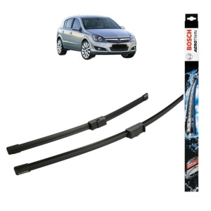 Set stergatoare auto OPEL ASTRA H CLASSIC Hatchback (A04) din 2009, Bosch Aerotwin, din cauciuc siliconat rezistent - Img 1
