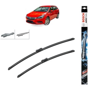 Set stergatoare auto OPEL ASTRA K (B16) din 2015-2021, Bosch Aerotwin, din cauciuc siliconat rezistent