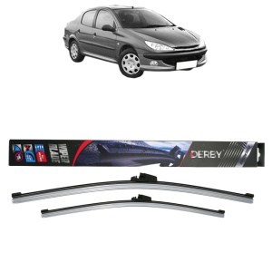 Set stergatoare auto PEUGEOT 206 Saloon din 2007-2008, Derby, din cauciuc siliconat rezistent